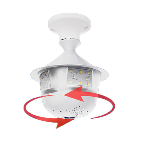 V380Pro Indoor Home E27 Light Port Panoramic WiFi Camera