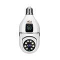 V380 Dual Lens Camera 4MP Smart Home PT Camera Powered by E27 Holder Indoor Lamp Dual Lens Camera